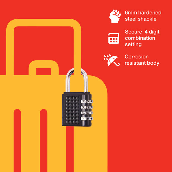 4 DIGIT COMBINATION PADLOCK