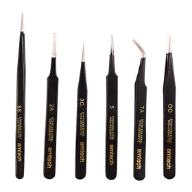 6pc COATED TWEEZER SET