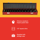 13PCS 1/2" DEEP IMPACT SOCKET SET