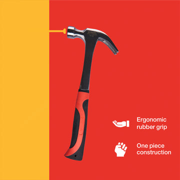 16oz (450g) CLAW HAMMER - ONE PIECE