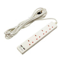 4-GANG EXTENSION SOCKET WITH USB PORTS