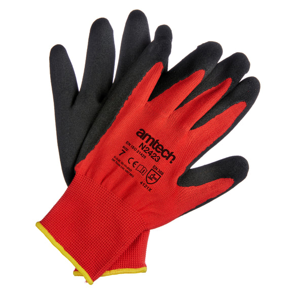 NITRILE PERFORMANCE WORK GLOVES SMALL (SIZE:7)
