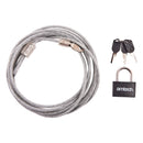3m x 4mm SECURITY CABLE & PADLOCK