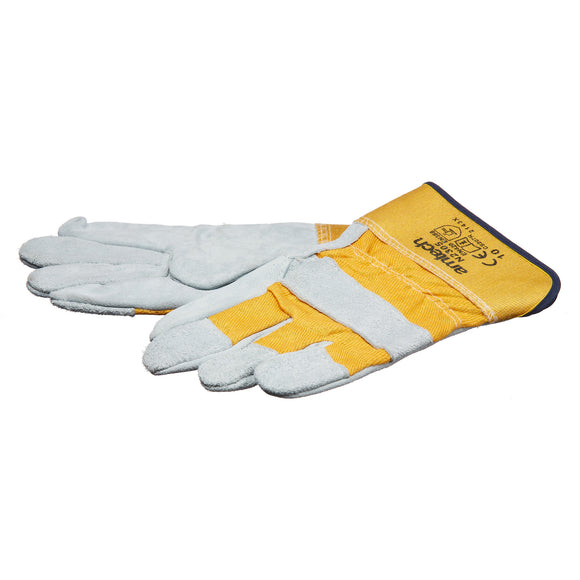 HEAVY DUTY LEATHER RIGGER GLOVES XL (SIZE:10)