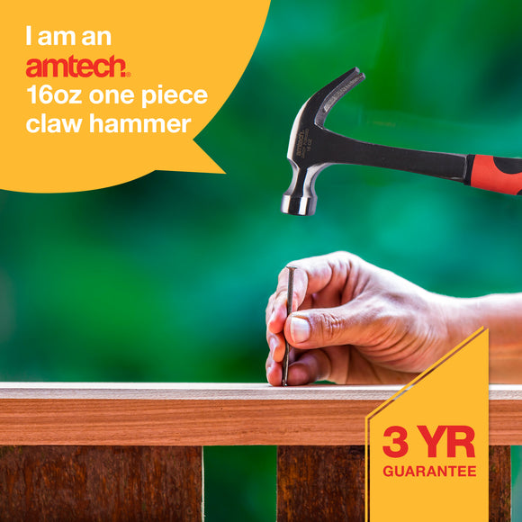 16oz (450g) CLAW HAMMER - ONE PIECE