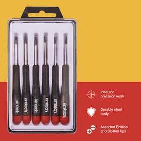 6pc PRECISION TORX SCREWDRIVER SET