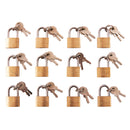 12pc 20mm BRASS PADLOCK