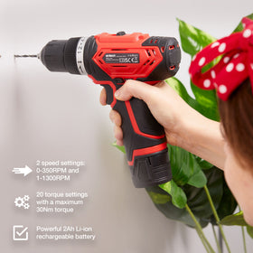 12V 2Ah LI-ION CORDLESS DRILL DRIVER