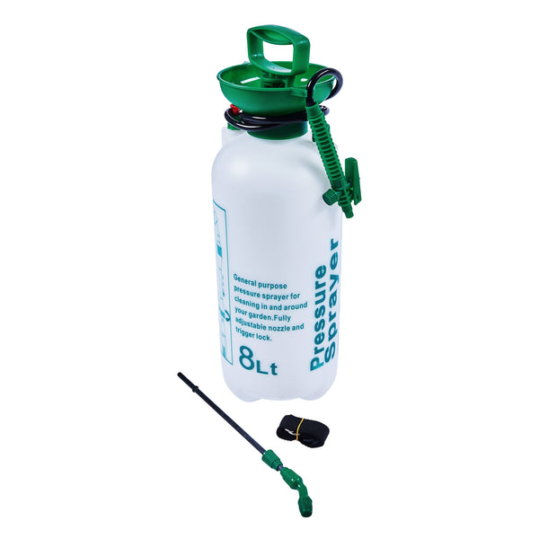 marksman garden pressure sprayer 8l Amtech U2280 Pressure Sprayer Pump Action Garden Spray Wand, Weed Killer, White and Green, 8L
