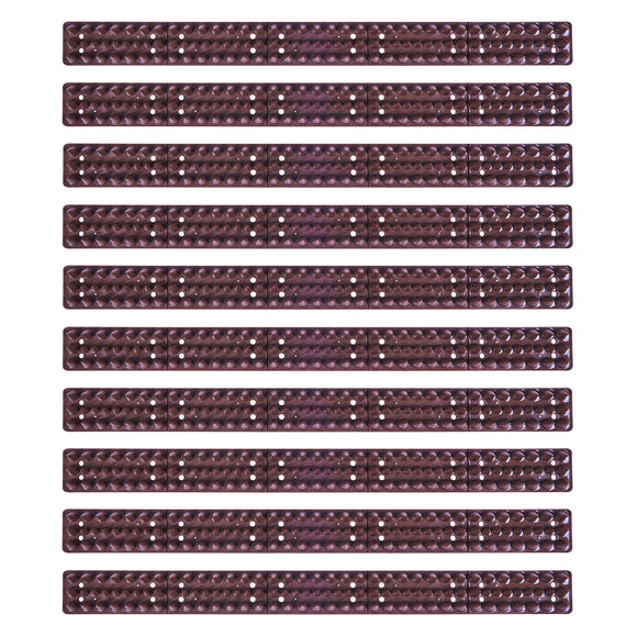 10pc SECURITY SPIKES - BROWN