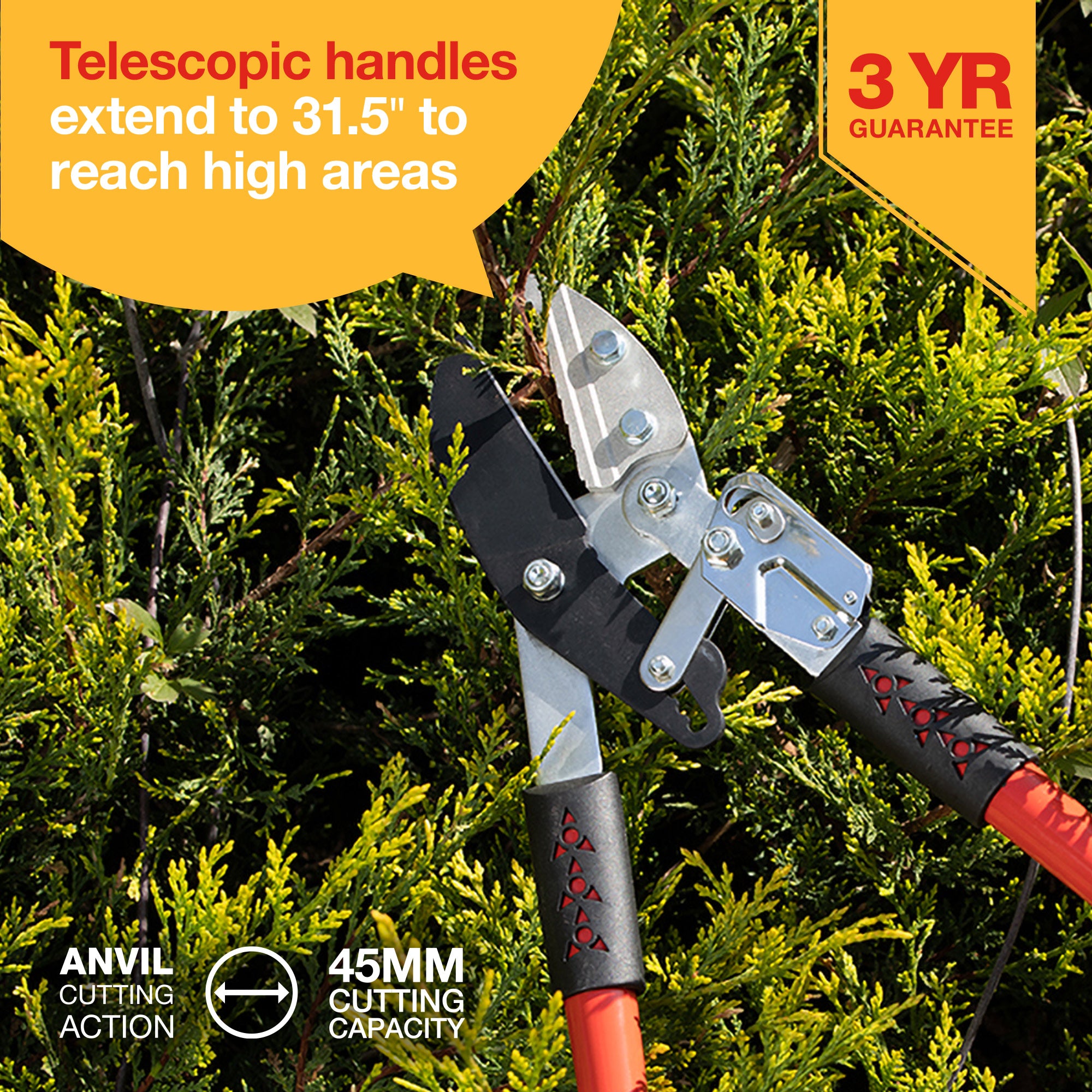 TELESCOPIC RATCHET ANVIL LOPPER