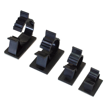 20 pcs SELF-ADHESIVE ADJUSTABLE CABLE CLIP SET (28/22/16/10MM)