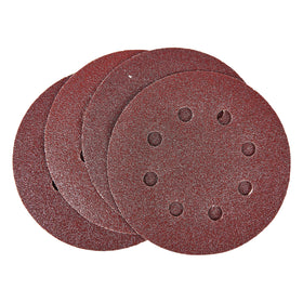 10pc CIRCULAR SANDING SHEET SET (P80 GRIT) (DIA 115MM)