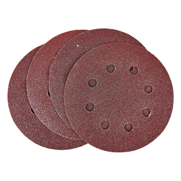 10pc CIRCULAR SANDING SHEET SET (P80 GRIT) (DIA 115MM)