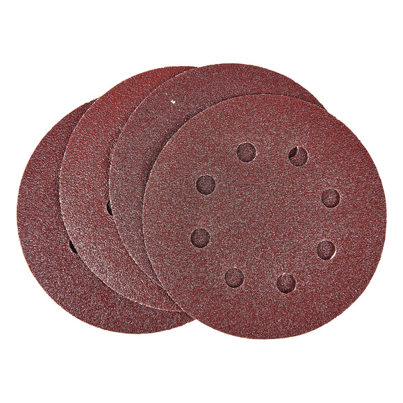 10pc CIRCULAR SANDING SHEET SET (P80 GRIT) (DIA 115MM)