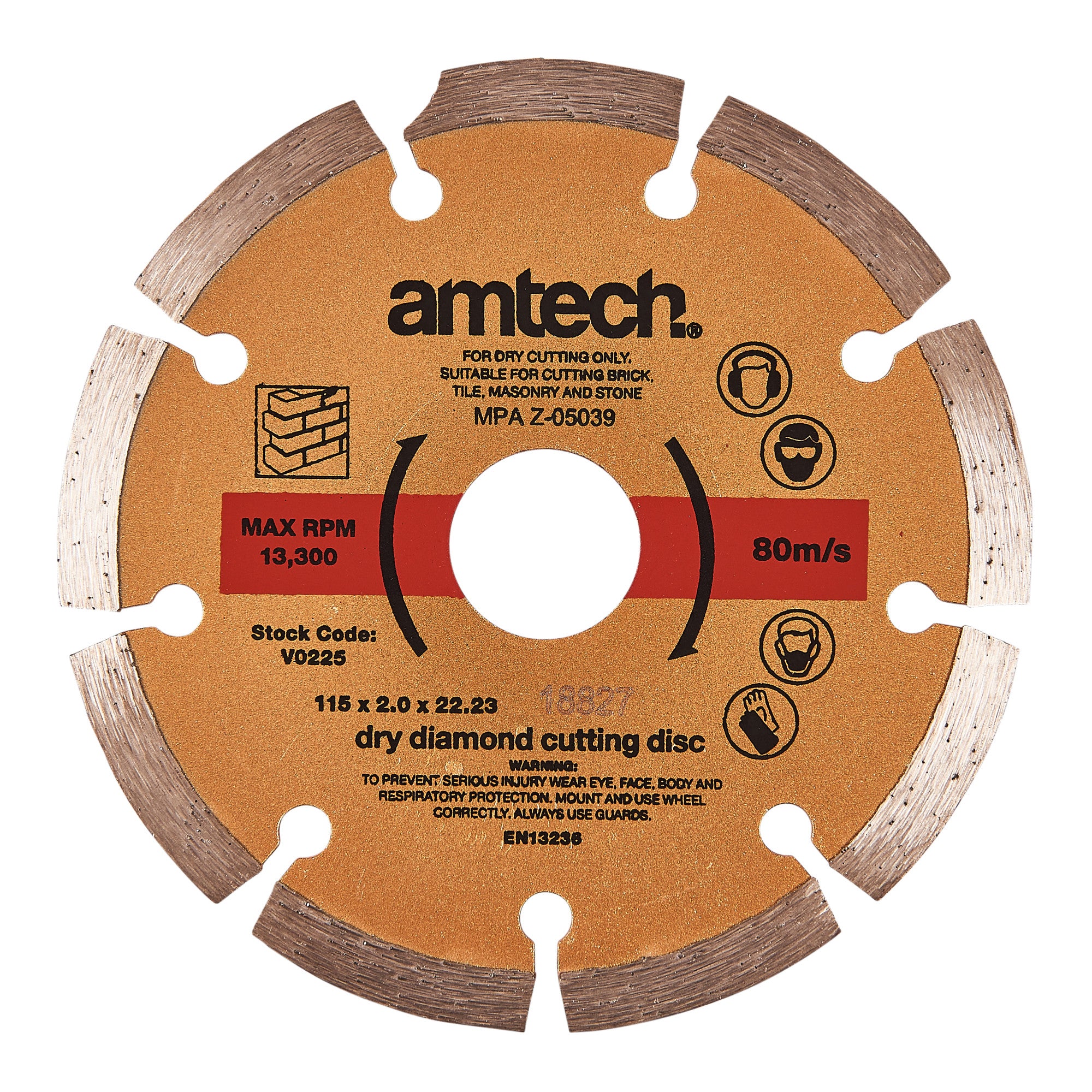 115mm SINTERED  DIAMOND 2.4MM CUTTING DISC