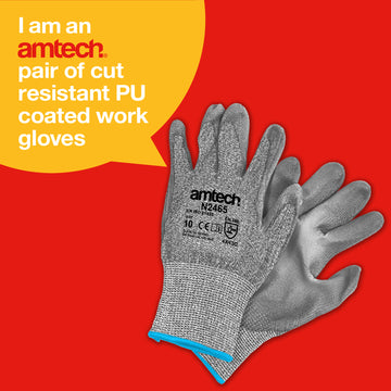 CUT RESISTANT LEVEL 5 GLOVES XL (SIZE: 10)