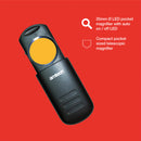 8x MAGNIFICATION TELESCOPIC POCKET MAGNIFIER  WITH LED