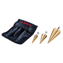 3pc HIGH SPEED STEEL STEP DRILL SET (LARGE)