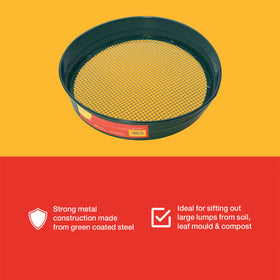 37cm (14 1/2") METAL GARDEN SIEVE (6MM MESH)