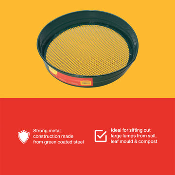 37cm (14 1/2") METAL GARDEN SIEVE (6MM MESH)