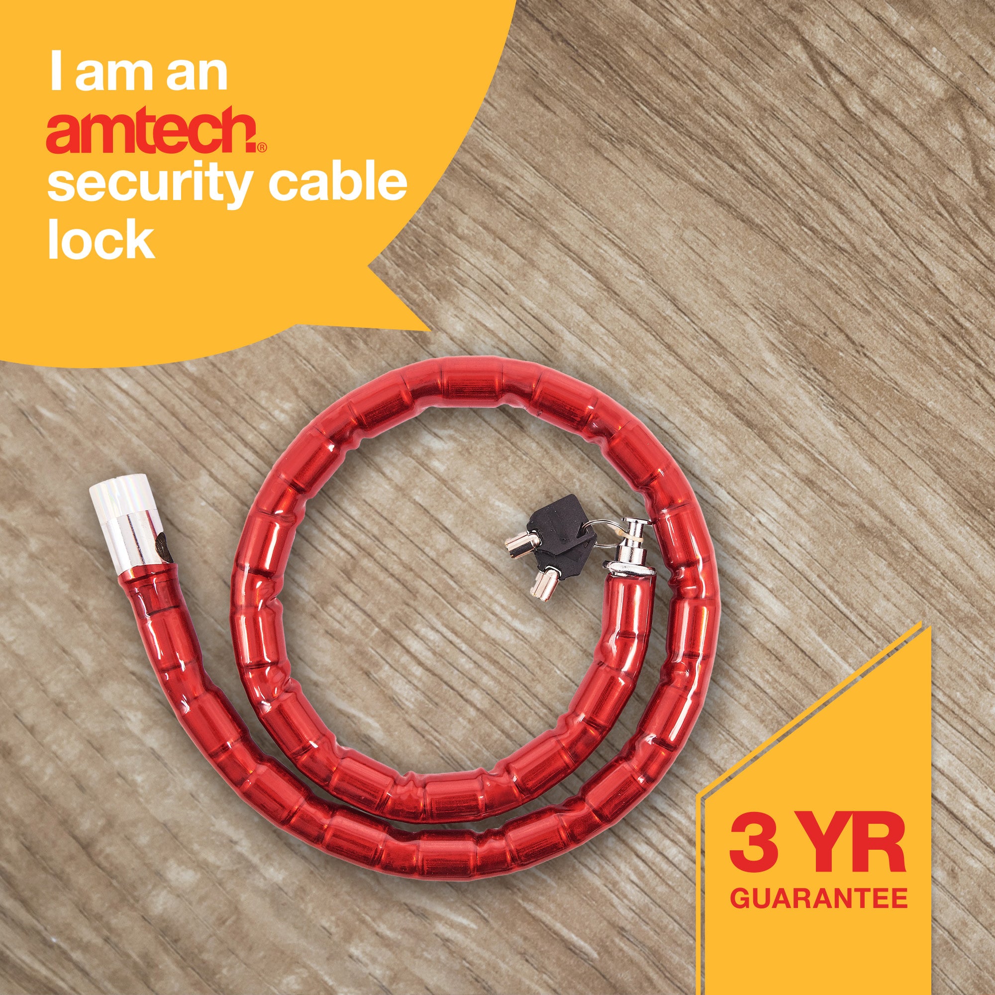 1m x 25mm SECURITY CABLE LOCK