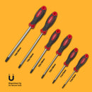 6pcs ASSORTED TORX SCREWDRIVER SET WITH SECURITY