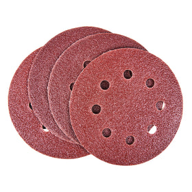 10pc CIRCULAR SANDING SHEET SET (P60 GRIT) (DIA 115MM)