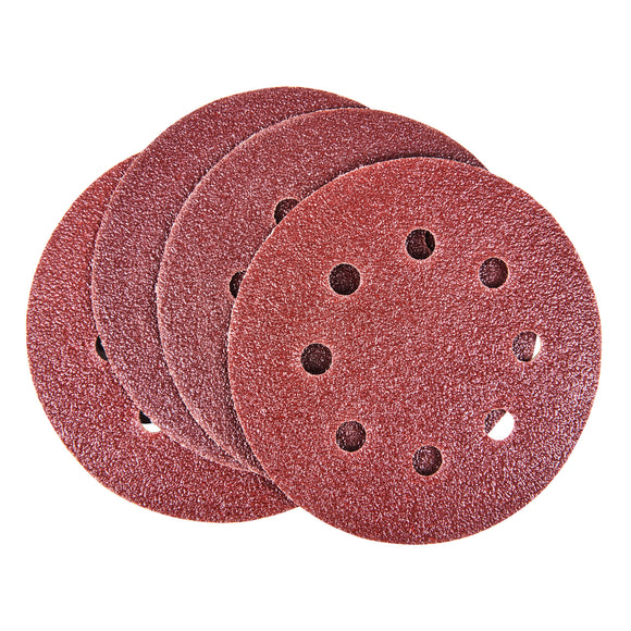 10pc CIRCULAR SANDING SHEET SET (P60 GRIT) (DIA 115MM)