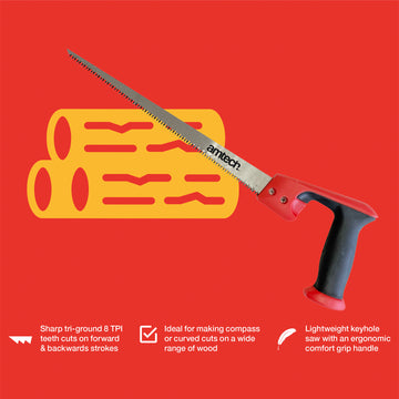 30cm MULTI-PURPOSE KEYHOLE PATTERN HAND SAW
