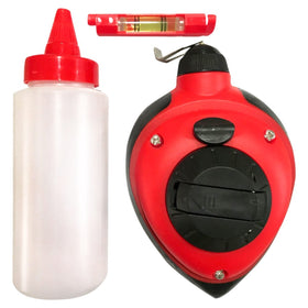 30M (100ft)  LINE MARKER, CHALK AND MINI LEVEL SET