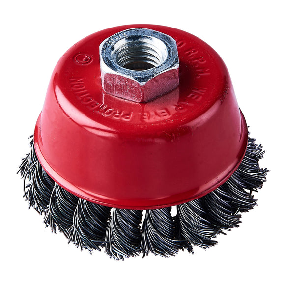 3" (80mm) TWIST KNOT WIRE CUP BRUSH