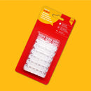 40pcs TRANSPARENT SELF-ADHESIVE HANDY HOOK SET (1.8 x1.3cm)