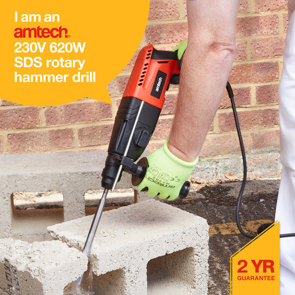 620W SDS ROTARY HAMMER DRILL