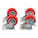 4pcs 50mm (2") SWIVEL CASTOR SET (140KG LOADING CAPACITY)