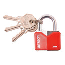 30mm RHOMBIC CHROME PLATED IRON PADLOCK