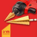 3pc HIGH SPEED STEEL STEP DRILL SET (LARGE)