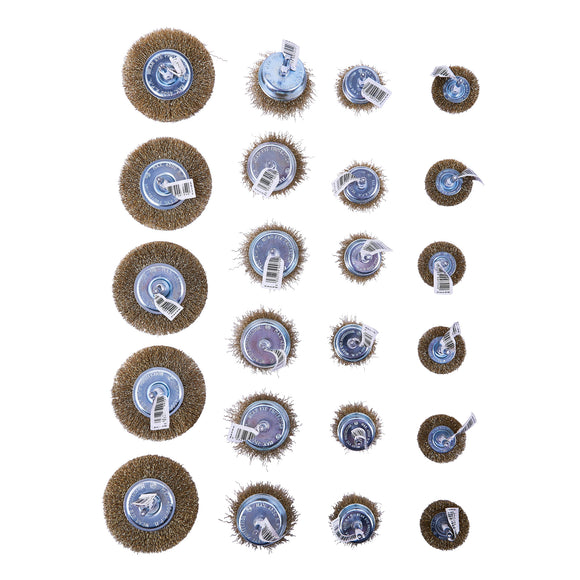 24pc WIRE BRUSH SET