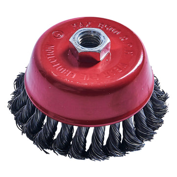 4" (100mm) TWIST KNOT WIRE CUP BRUSH