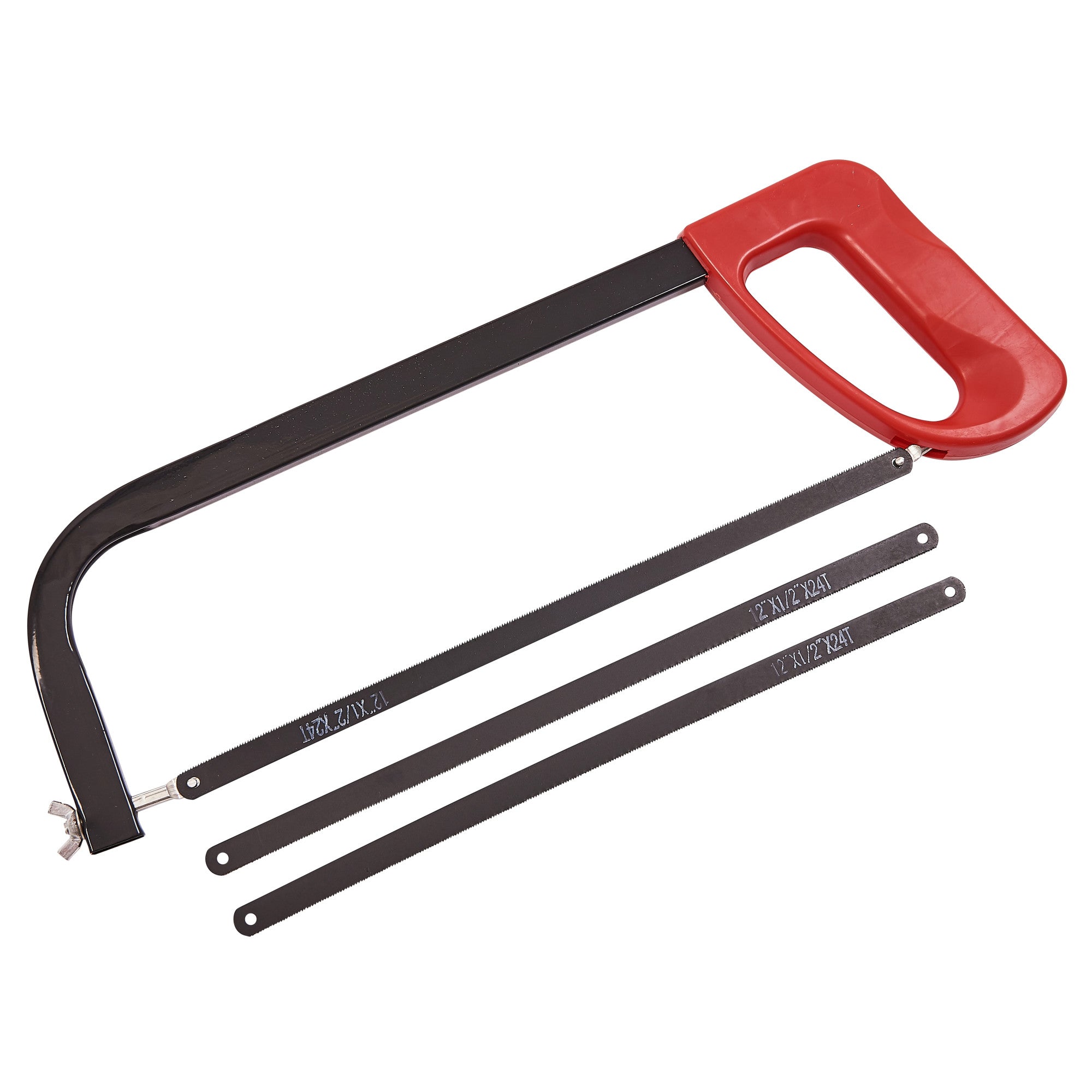 300mm (12") HACKSAW & 3 BLADES (24 TPI)