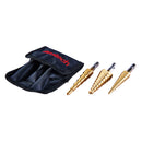 3pc HIGH SPEED STEEL STEP DRILL SET