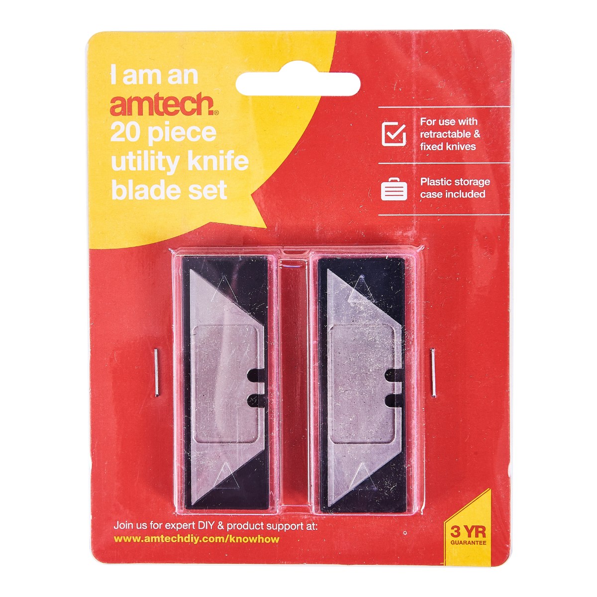 20pc utility knife blades Amtech