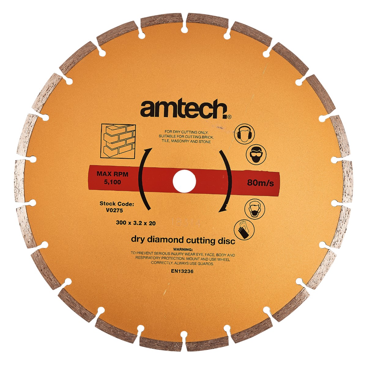 300mm segmented diamond cutting disc Amtech