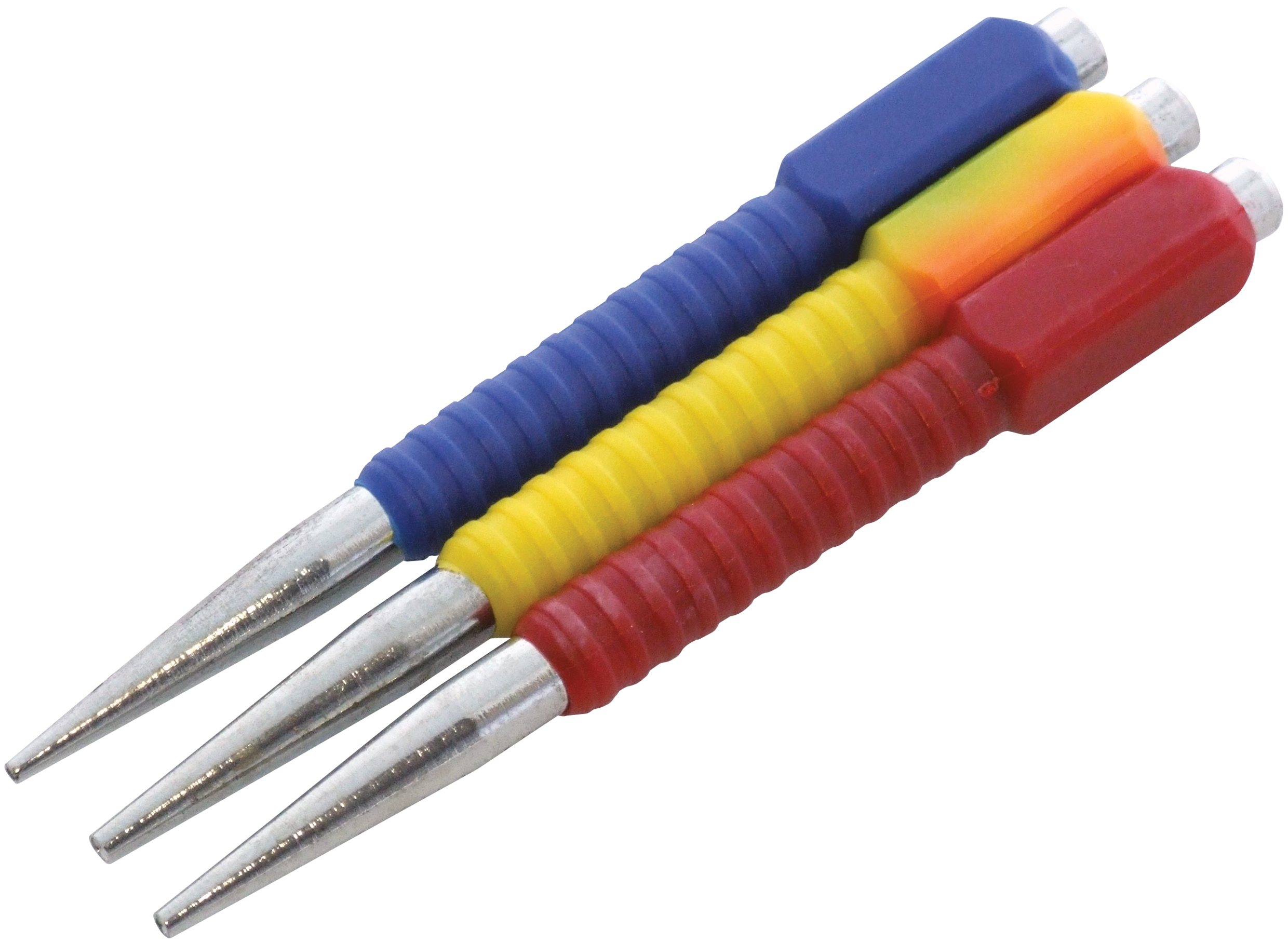 3pc Colour Coded Nail Punch Set Amtech 1909