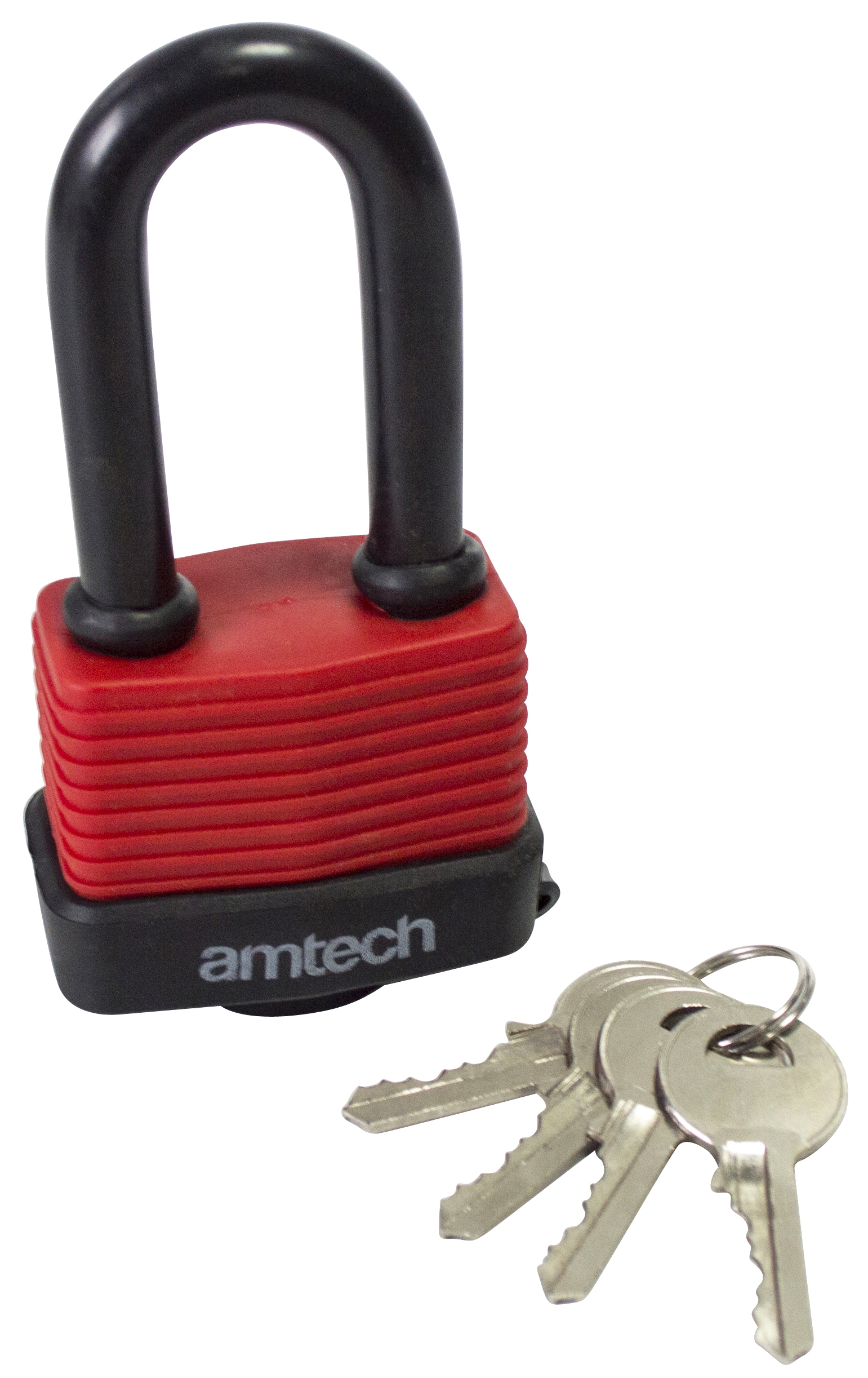 50mm long shackle weatherproof padlock - Amtech