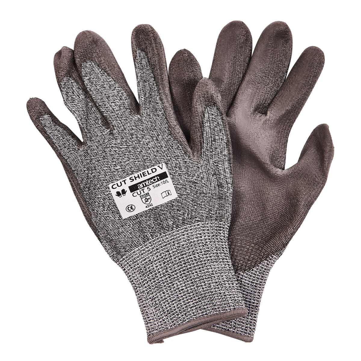 Cut Resistant PU Coated Work Gloves Amtech   N2460(3) 