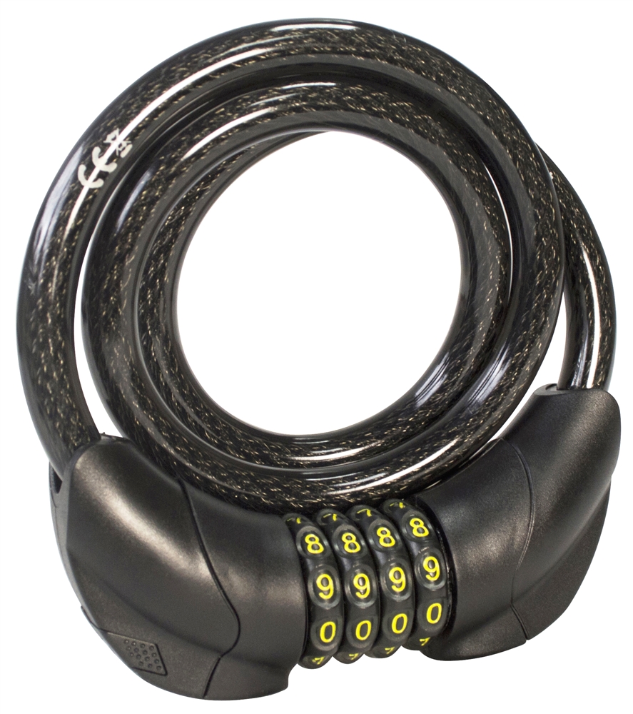 LED combination cable lock - Amtech