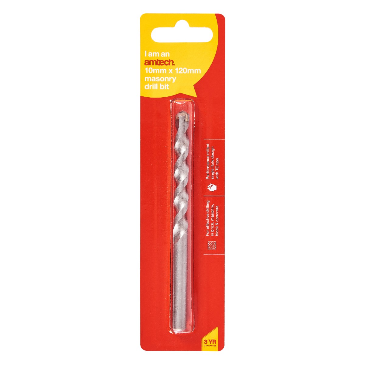 Masonry Drill Bit 10mm X 120mm - Amtech