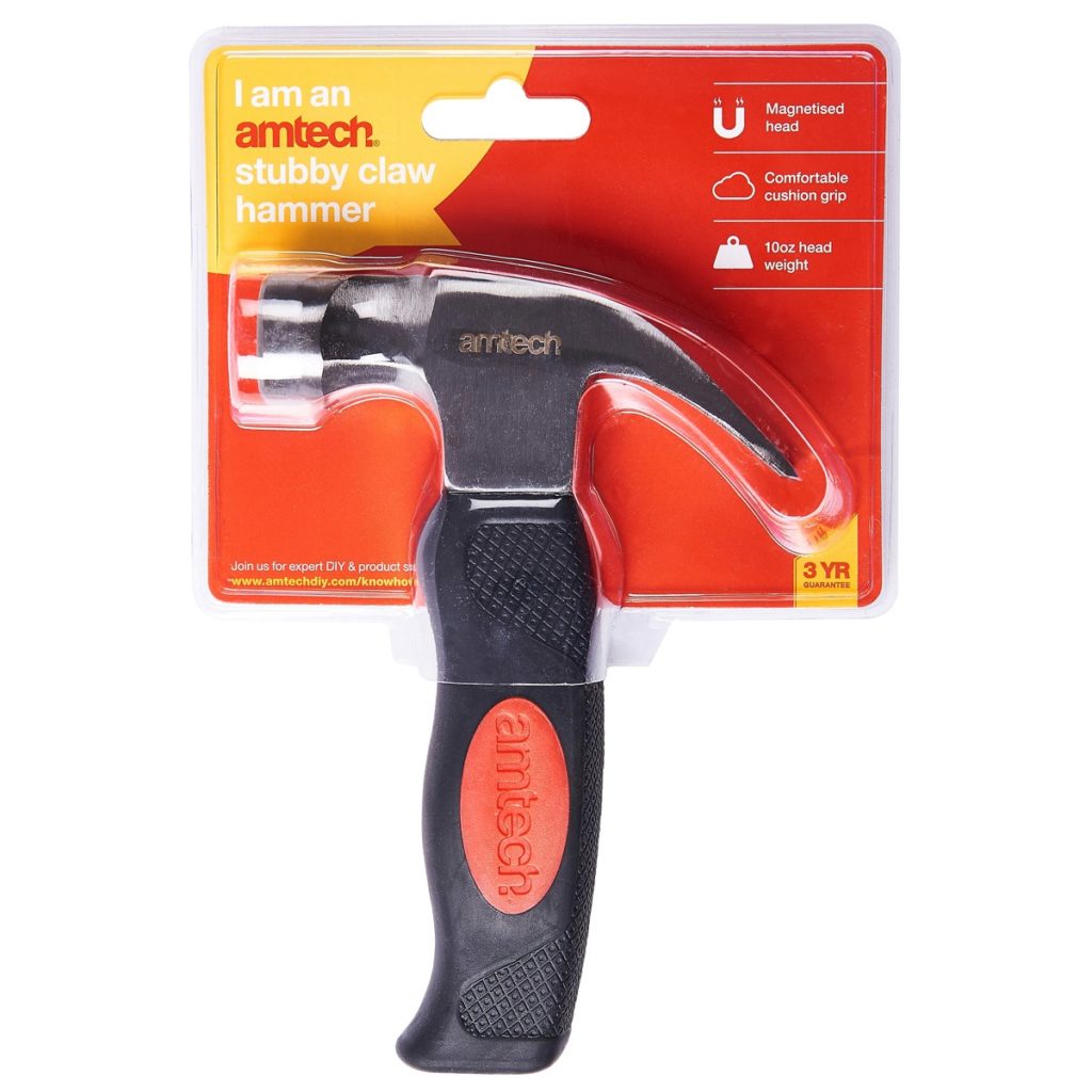 magnetic stubby claw hammer (d/b) - Amtech