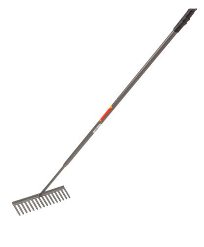 Amtech all steel square 16-tooth asphalt rake